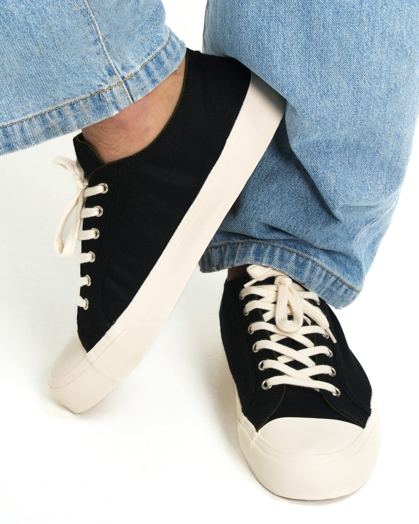 Grasshopper - Corvino Black - zwarte herensneaker