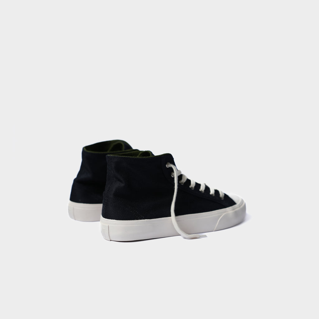 Grasshopper High - Corvino Night - Zwarte hoge herensneaker
