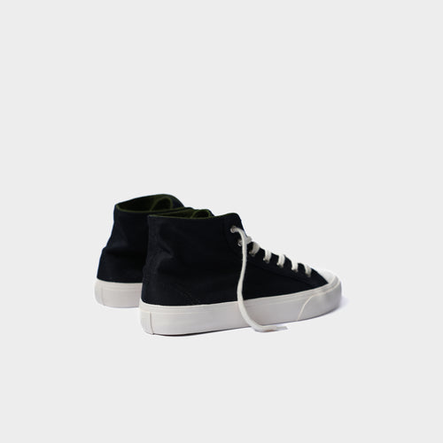 Grasshopper High - Corvino Night - Zwarte hoge herensneaker