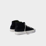 Grasshopper High - Corvino Night - Zwarte hoge herensneaker