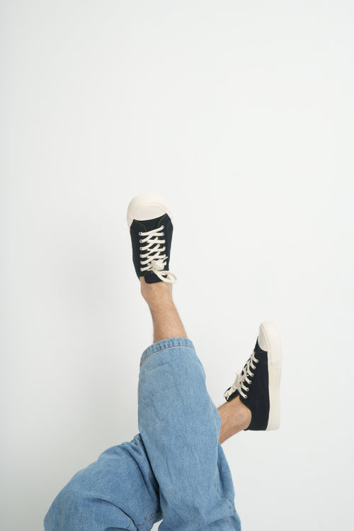 Grasshopper - Corvino Black - zwarte herensneaker