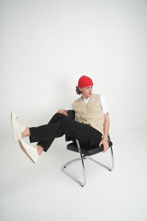 Grasshopper - Cacatoo White - lage bamboe sneaker heren