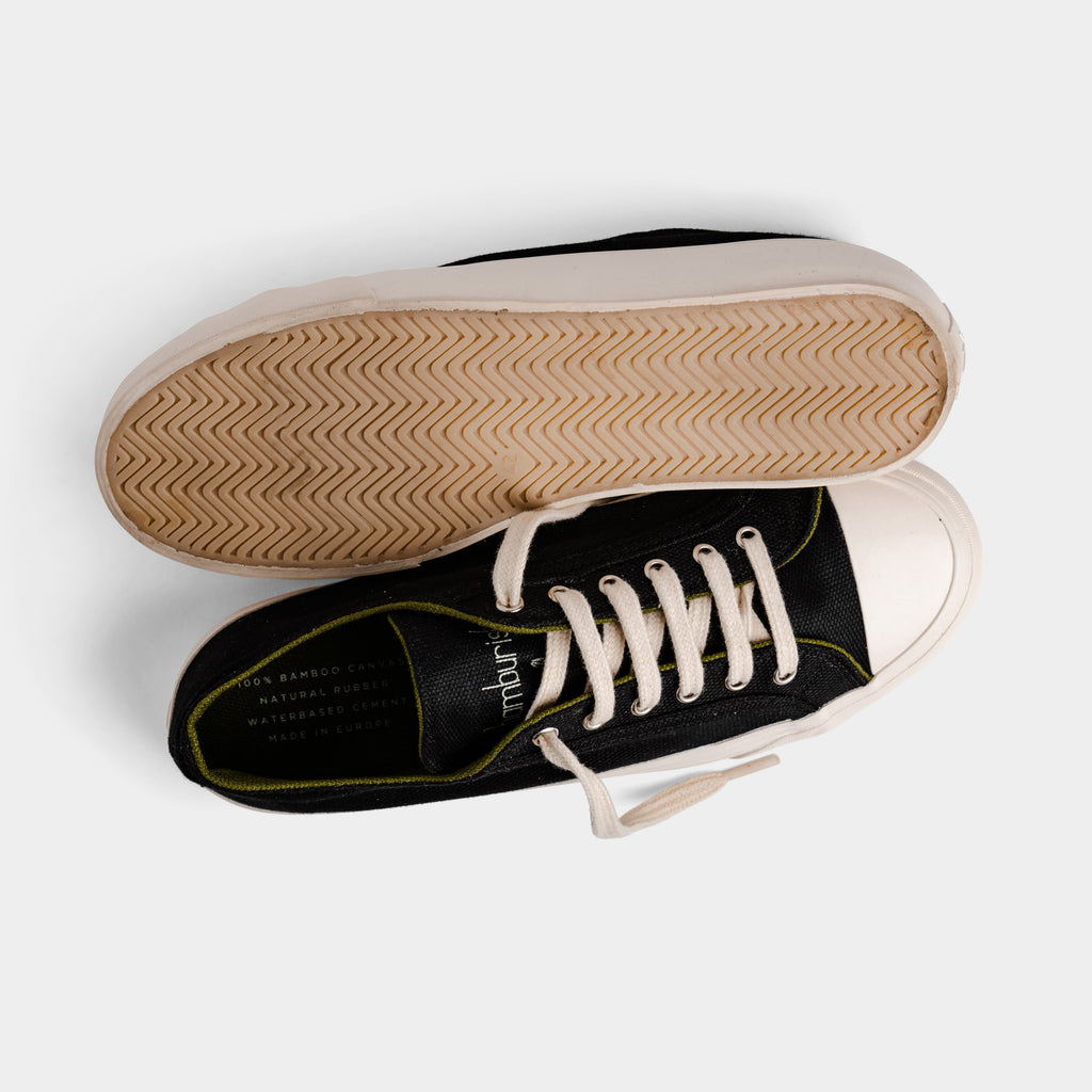 Grasshopper - Corvino Black - zwarte herensneaker